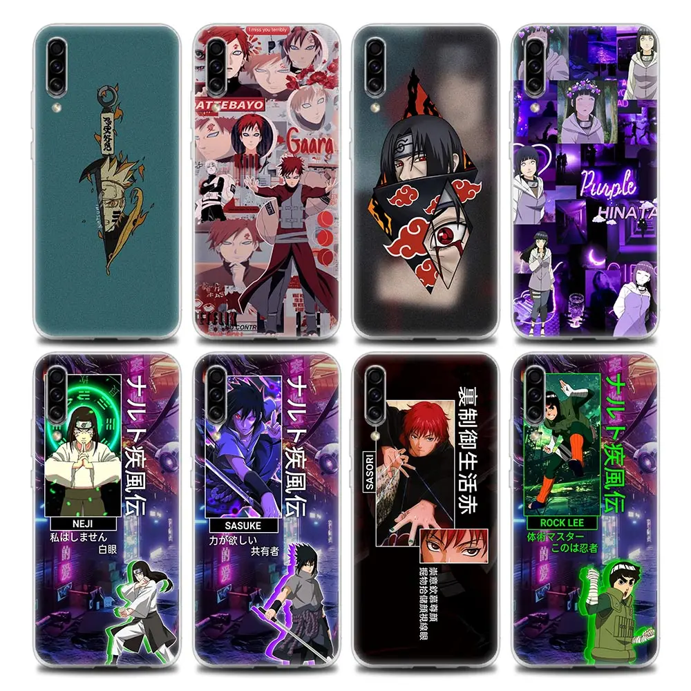 

Japanese Anime Itachi Hinata Clear Phone Case for Samsung A70 A70s A40 A50 A30 A20e A20s A10 A10S Note 8 9 10 Plus Soft Silicon