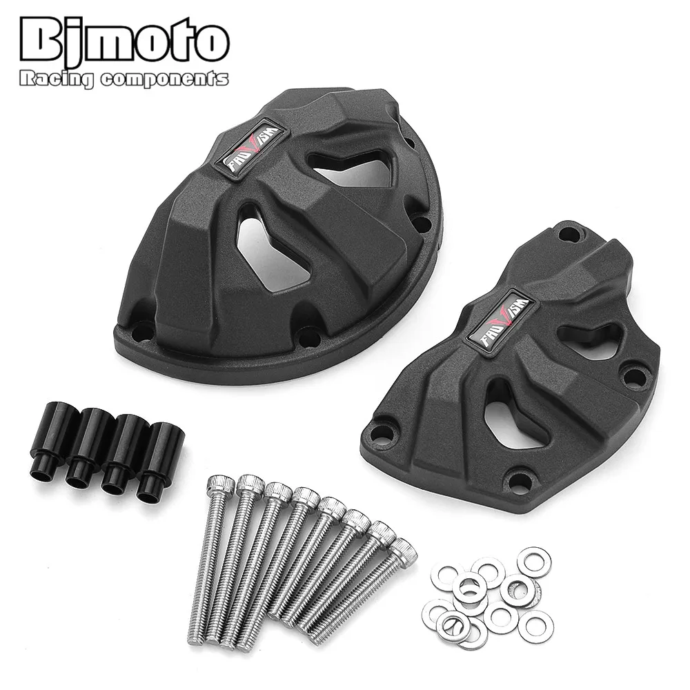 

Bjmoto Защитная крышка двигателя гоночного мотоцикла черного цвета Пластиковая крышка для Kawasaki ZX-10R 11-19