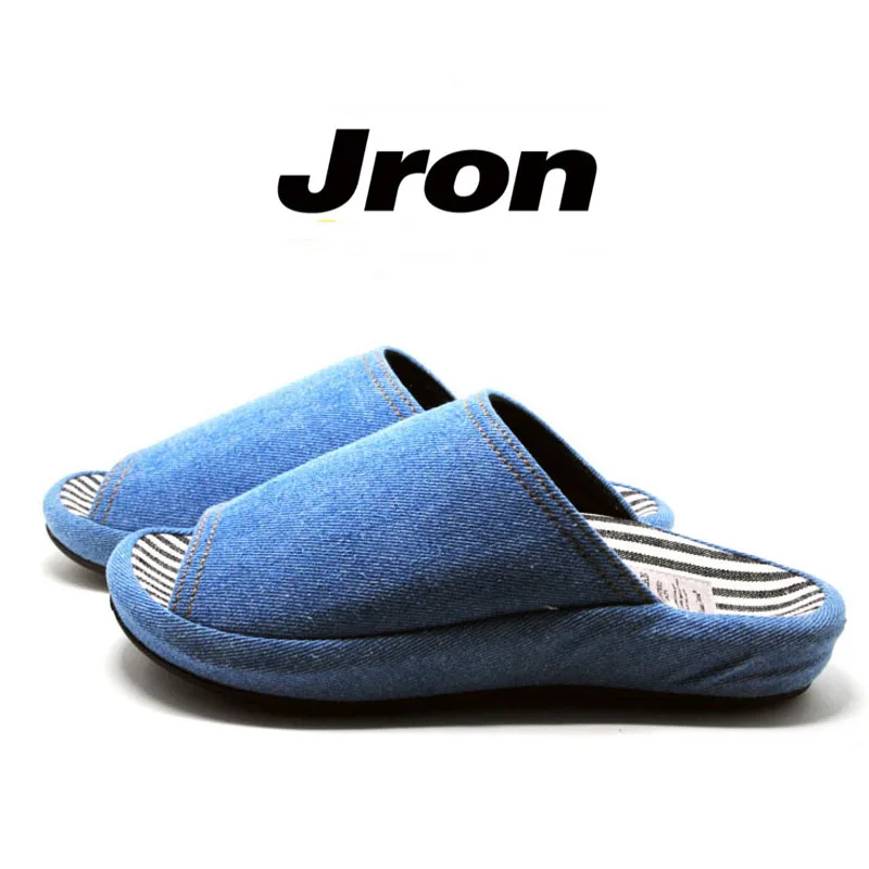 Женские домашние тапочки Jron на нескользящей подошве хлопок ткань
