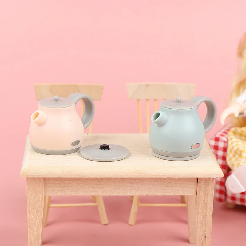 

1 шт., масштаб 1:12, миниатюрный кукольный домик, имитация чайника, кукольная игрушка, кухонные принадлежности, ролевая игра, игрушка