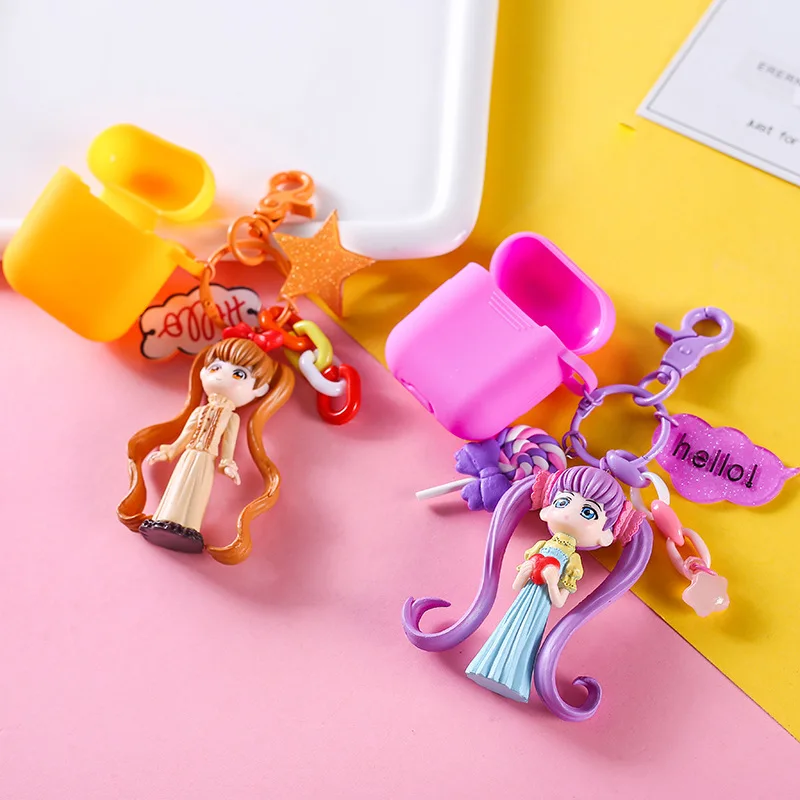 Sailor Moon Key Chains AirPods Earphone Protective Sleeve Chain Female Women's Bag Pendant Car Decoration Ring | Украшения и