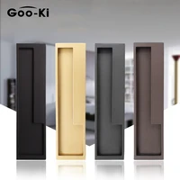 goo ki black gold sliding door handle hidden door handles interior door pulls wardrobe handle kitchen drawer pulls door hardware