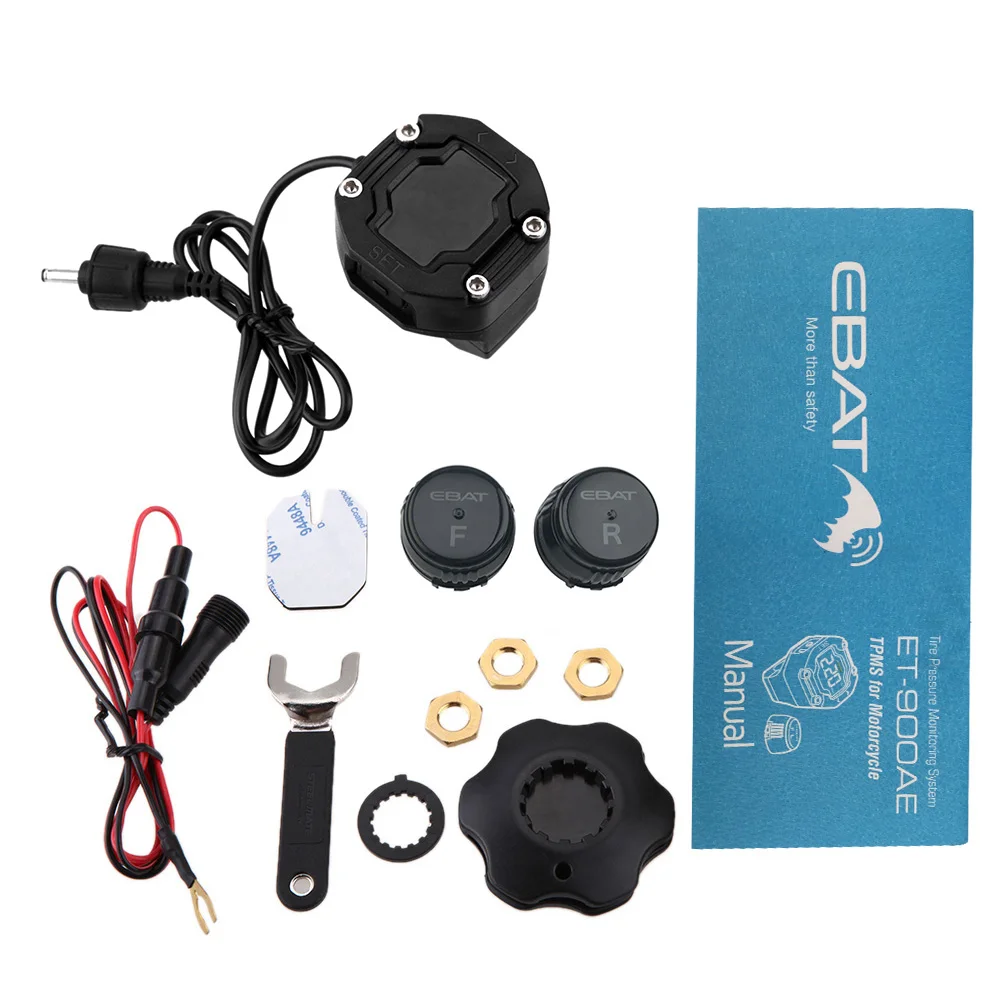 

100% Original Steelmate DIY TPMS for Motorcycle Tire Pressure Monitor Waterproof External Sensor Wireless LCD Display