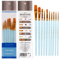 10pcspack paint brushes set painting art brush for acrylic oil watercolor artist professional painting kits drawing brushes