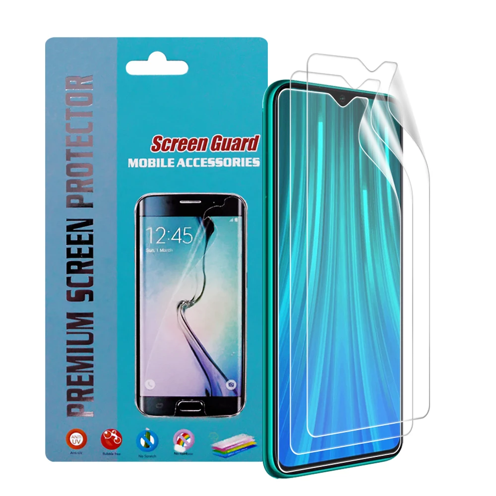 Гидрогелевая пленка 3 шт. для Xiaomi Redmi Note 8 Pro защита экрана ультратонкая Защитная 7