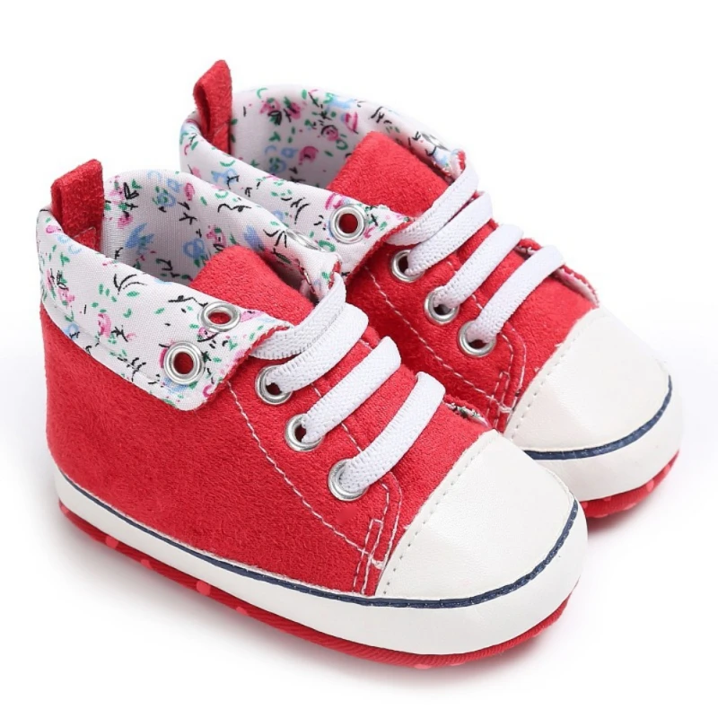 

Autumn Spring Canvas Classic Sports Sneakers For Newborn Cute Baby Boys Girls Instagramable Anti-Slip First Walkers 0-18M