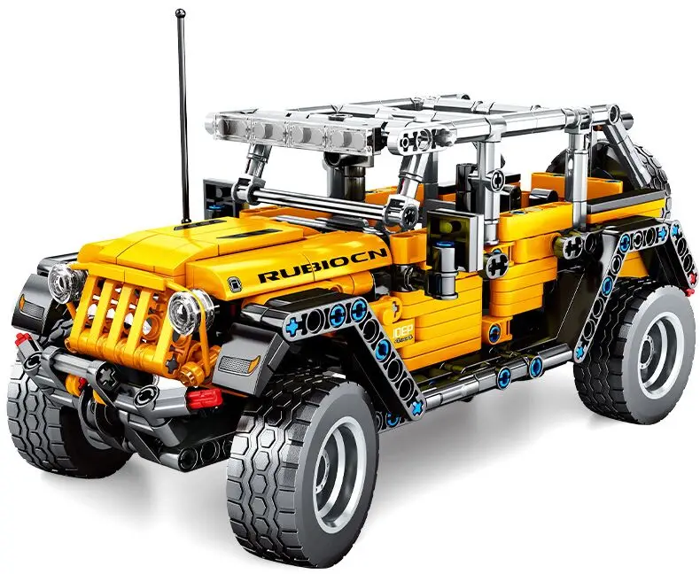 601pcs Creator механические Вытяните назад Jeeped внедорожные строительные блоки для