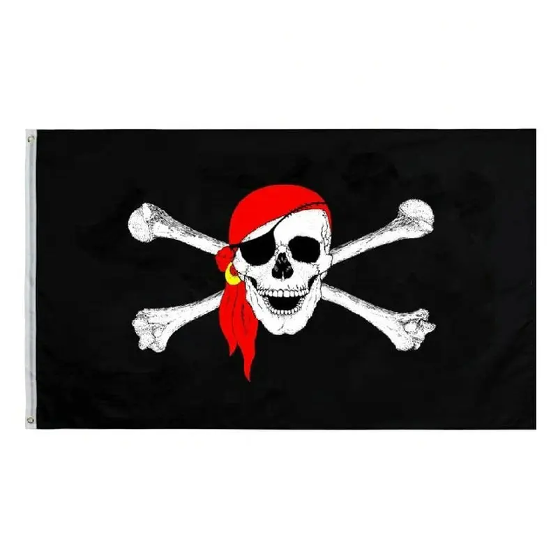 Огромный череп и перекрестные кости zwjflagshow 90x150 см искусственные флаги