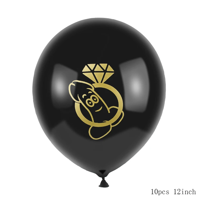 10pcs ballon style-1 10 шт./партия, член пенис, Веселый мальчишник, вечерние воздушные шары, комплект, девичник вечерние украшения, новинка, невеста, принадлежности для вечеринки-девичника - Color: 10pcs ballon style-1