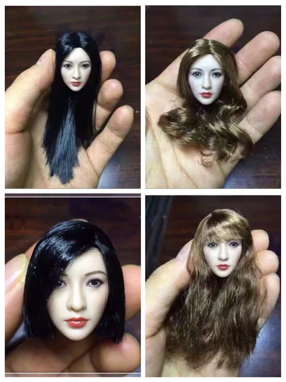 

1/6 scale female figure doll accessories Asian beauty woman head sculpt for 12" Action figure doll A0056