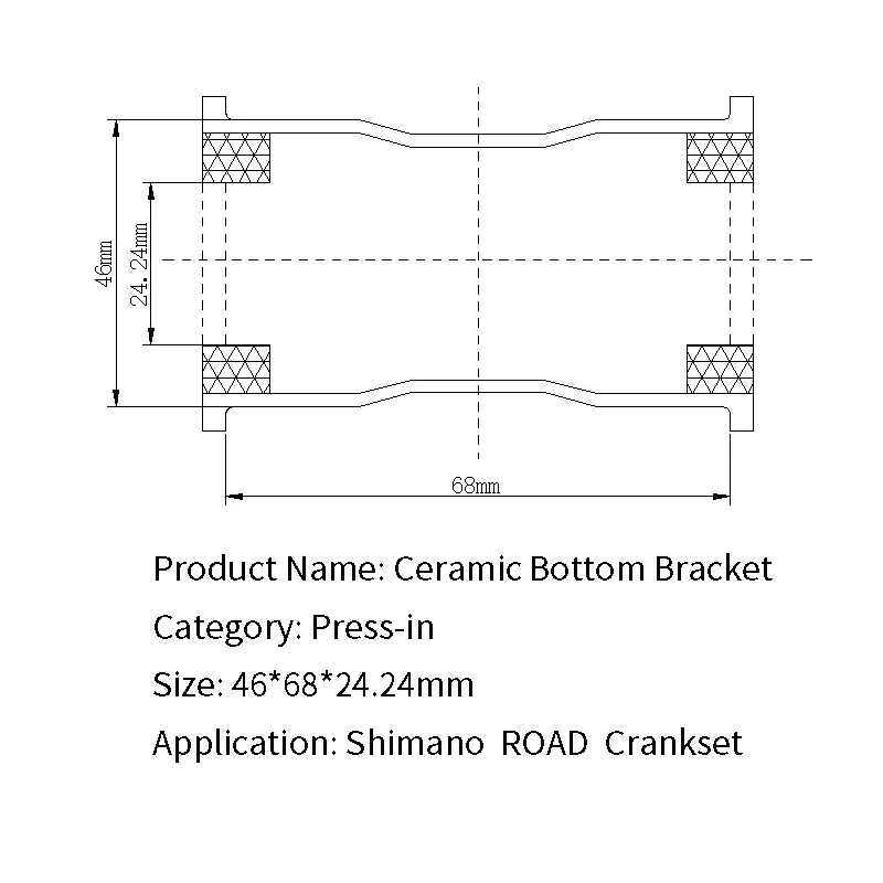 PF30 68 Shimano Road Hscer ceramics Bottom Bracket BB30 PF30 BSA ROAD MTB bicycle bearing - Цвет: PF30 68 Shimano Road