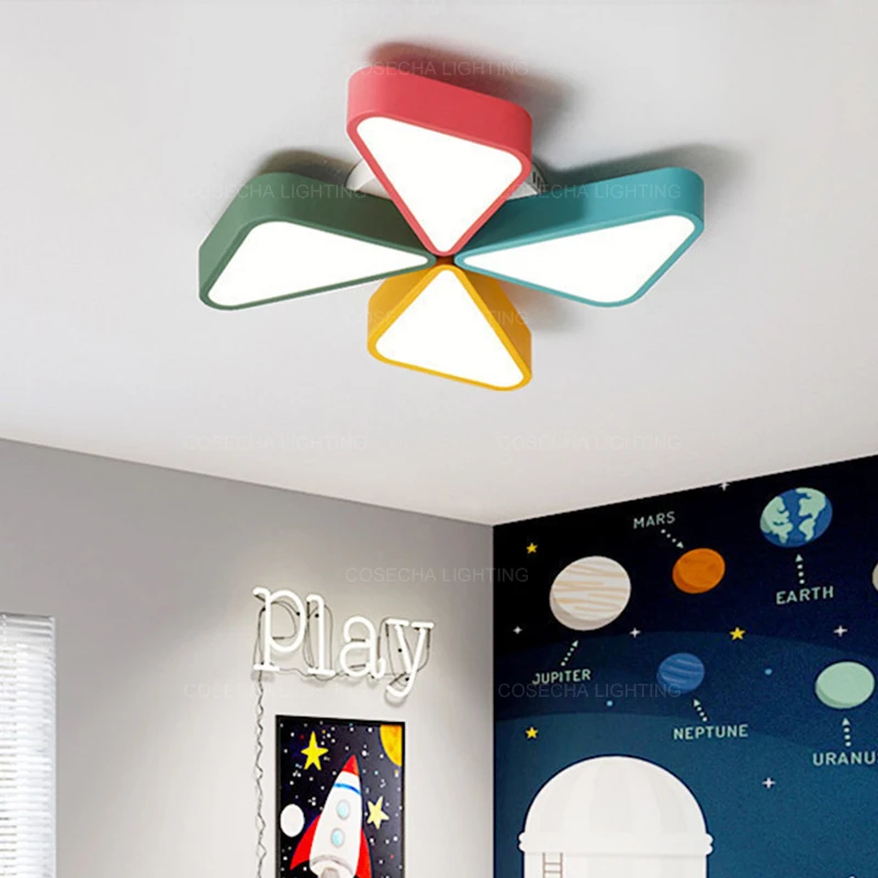Детский светодиодный потолочный светильник для детской комнаты ветряная