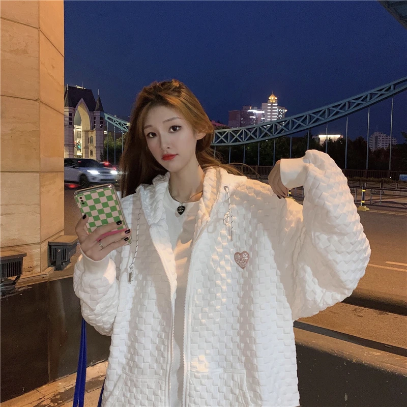 

Korean style spring and autumn all-match lazy wind baseball jacket