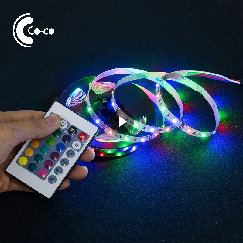 

Светодиодная ленсветильник с USB-разъемом, Гибкая RGB лампа с диодами и USB-кабелем, 5 в постоянного тока, для настольного экрана, подсветильник т...