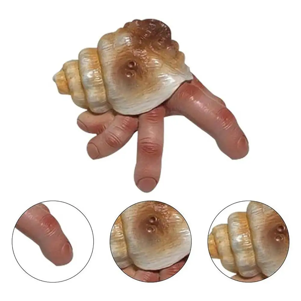 

Funny Prank Scary Finger Toy Shell Finger Ornament For Home Bedroom Decor Spoof Fun Decorations Gifts