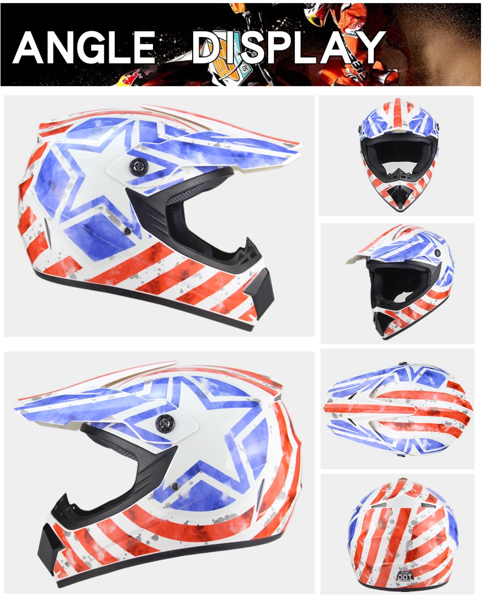 NEW professional Motocross racing Casque hors route Casque Moto capacete Moto Cartoon off-road helmet for children Motorcycle