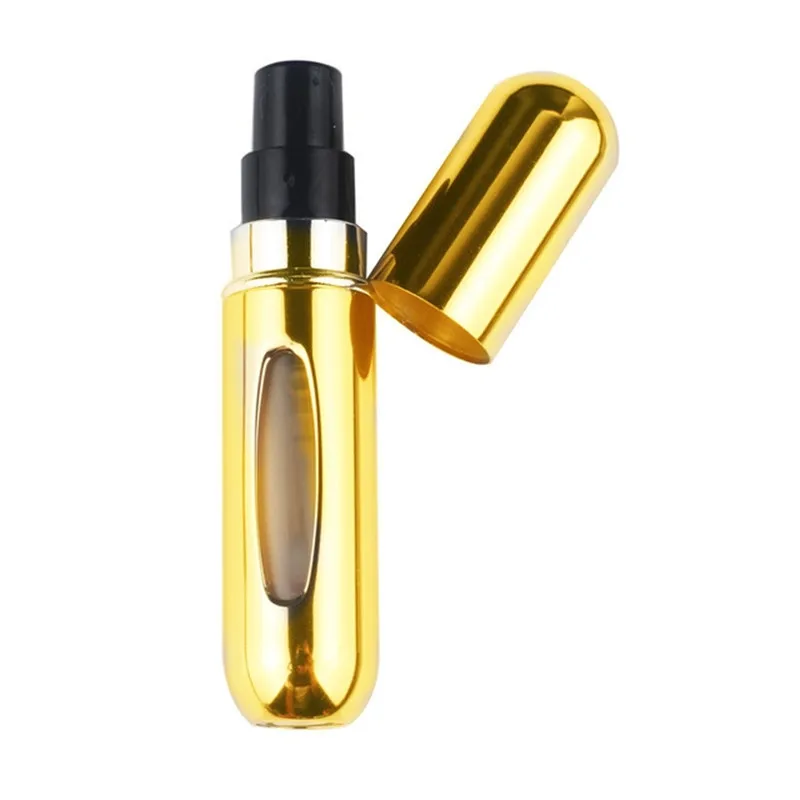 Fashion Mini Refillable Perfume Bottle Canned Air Spray Bottom Pump Perfume Atomization for Travel 5ml Travel needs - Цвет: HLYHTHT005-10