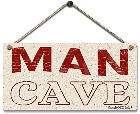 

Man Cave Vintage Look Tin Decoration Poster Sign for Inspirational Quotes Wall Decor