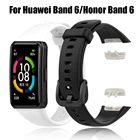 Ремешок силиконовый для Huawei Honor Band 6, мягкий спортивный сменный Браслет для наручных часов, разные цвета