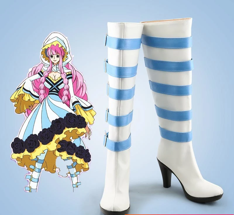 

ONE PIECE Perona Characters Anime Costume Cosplay Shoes Boots for Halloween Carnival Party Events Anime Adult COS Christmas Gift