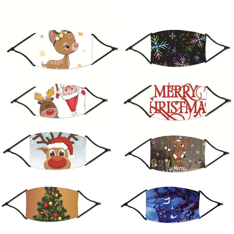 2020 Рождественская маска праздничное украшение Рождественский дышащий