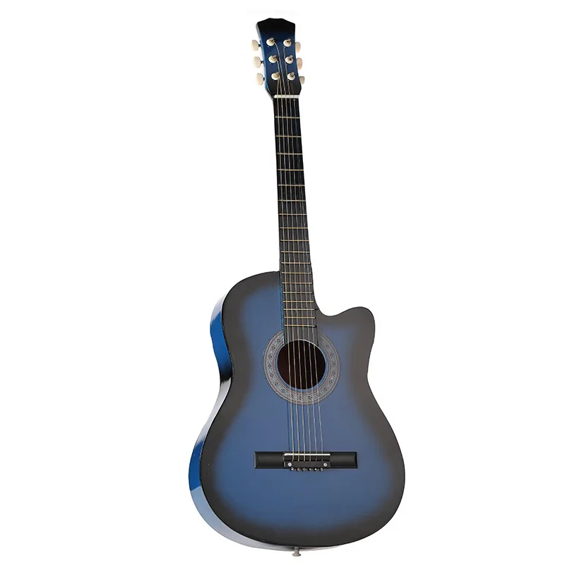 Гитара для взрослых 38 дюймов гитара из липы гитарный инструмент начинающих