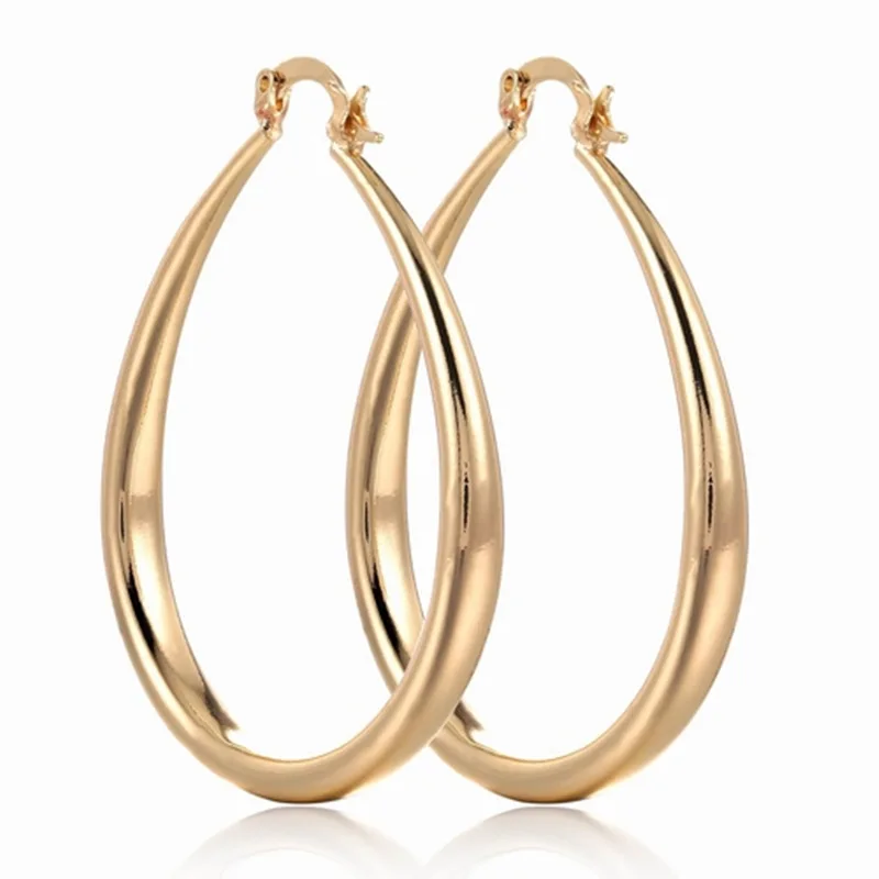 Элегантные модные женские золотые серьги в европейском и американском стиле
