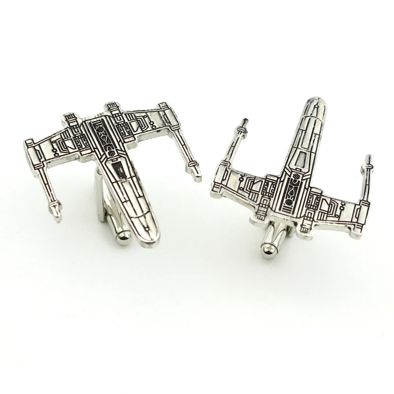 Запонки из фильма Звездные войны модель самолета запонки для мужских рубашек