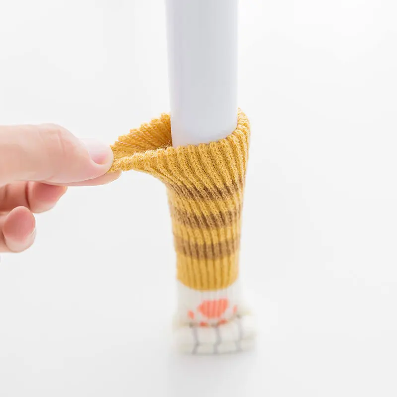 4 шт./компл. защита пола подставка для ножек стула мебельная вязаная Обложка