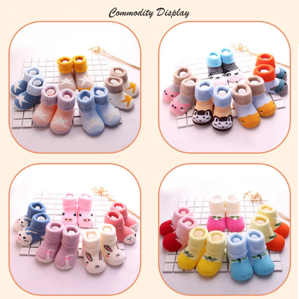 

5 пара/лот новые хлопковые толстые детские носки для малышей осенне-зимние теплые детские носки