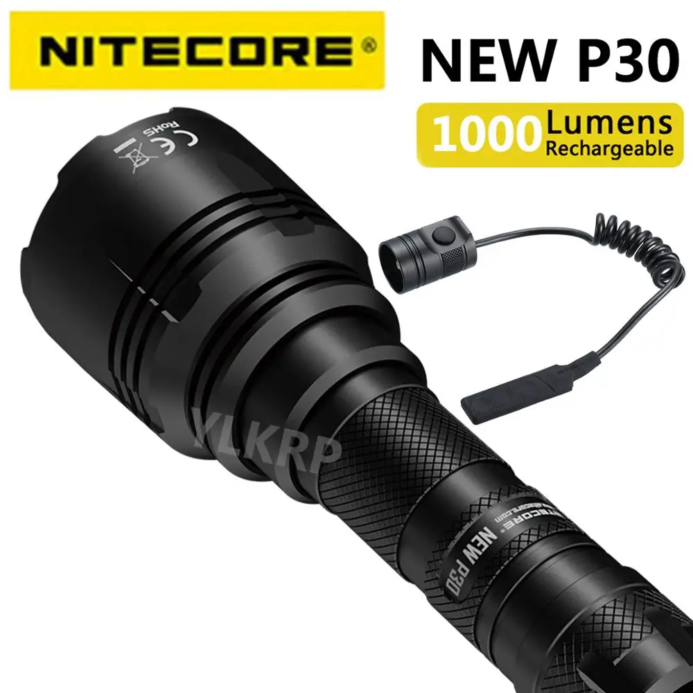 NITECORE Новый P30 вспышка светильник CREE XP L HI V3 Светодиодный max 1000LM 8 режимов работы луч