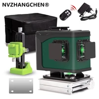 1216 lines 4d laser level super powerful remote control laser level green beam self leveling 360 horizontal vertical for diy