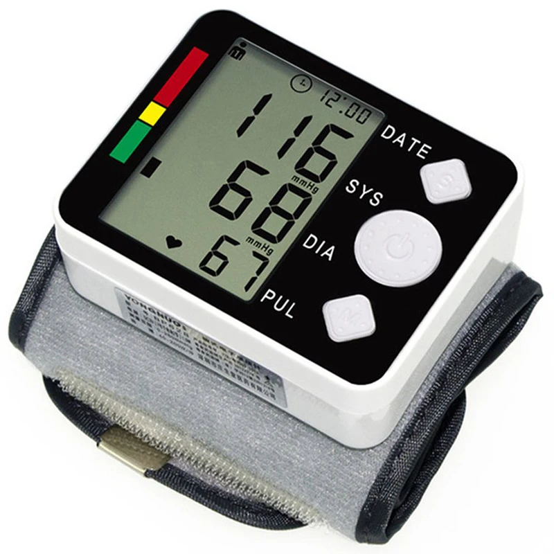 Tensiometro المهنية السماعة مراقبة ضغط الدم الرقمية ضغط الدم التلقائي المعصم مقياس التوتر Bp آلة