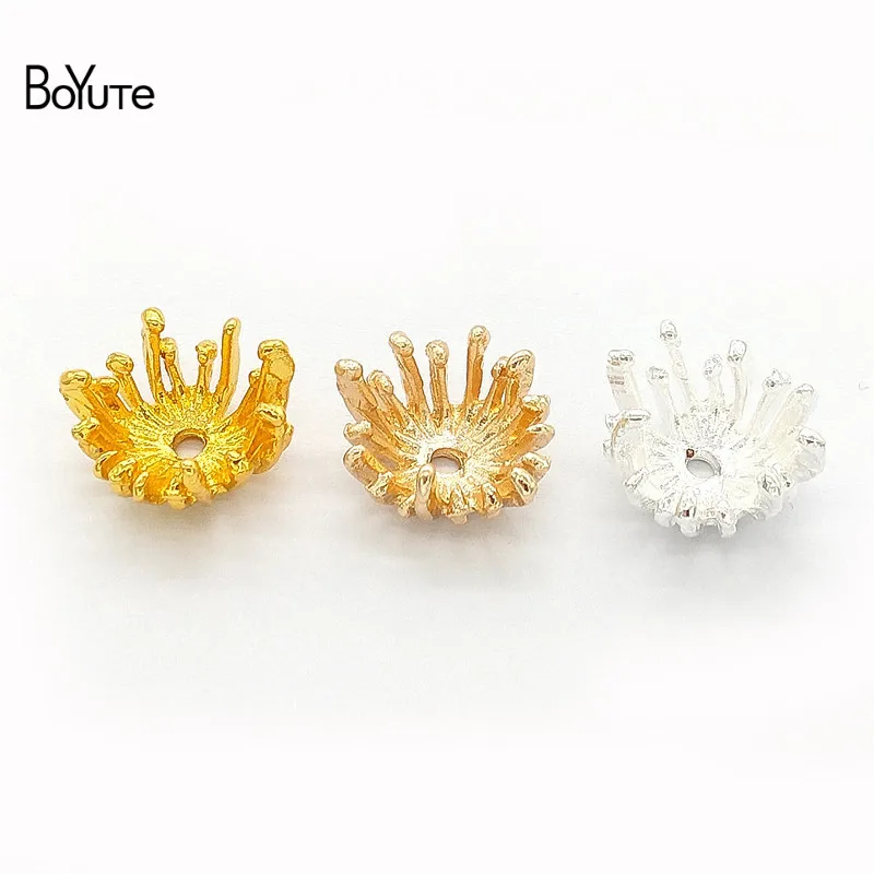 

BoYuTe 100Pcs Metal Alloy 13.5MM Flower Stamen Pistil Vintage Diy Hand Made Jewelry Accessories Parts