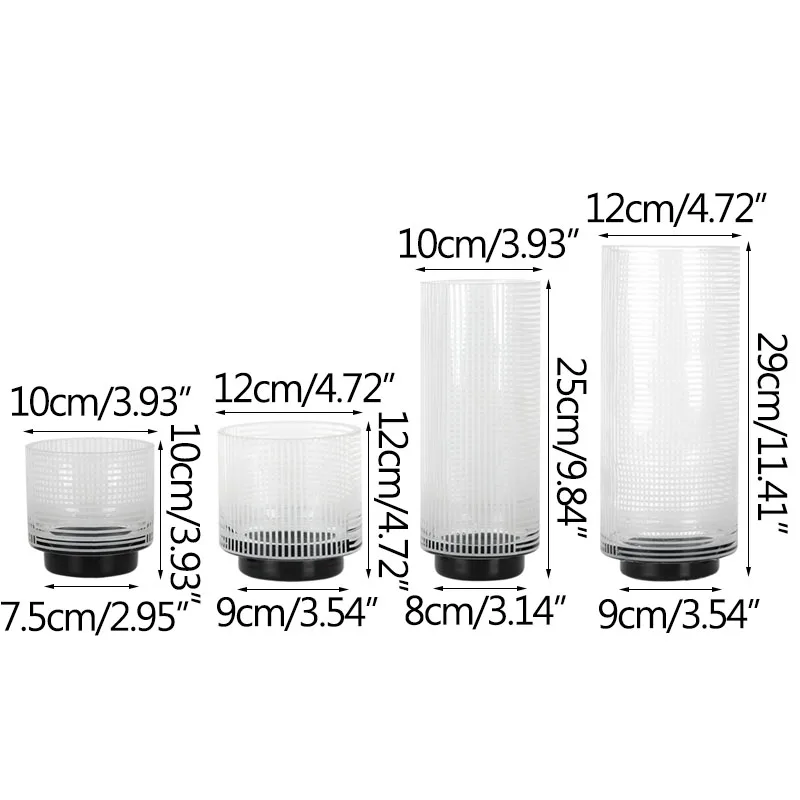 

Luxurious European Modern Glass Vase Flower Vases Transparen Hydroponics Creative Home Living Room Decoration Artware Ornament