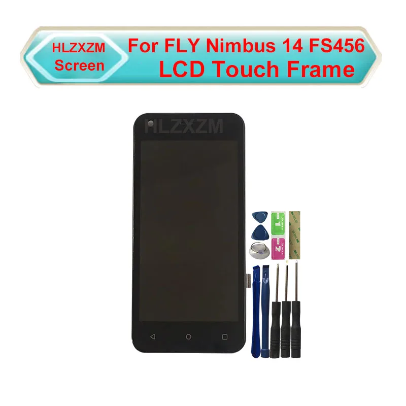 Для FLY Nimbus 14 FS456 ЖК дисплей Дисплей с Сенсорный экран рамкой Digitizer Assembly Замена