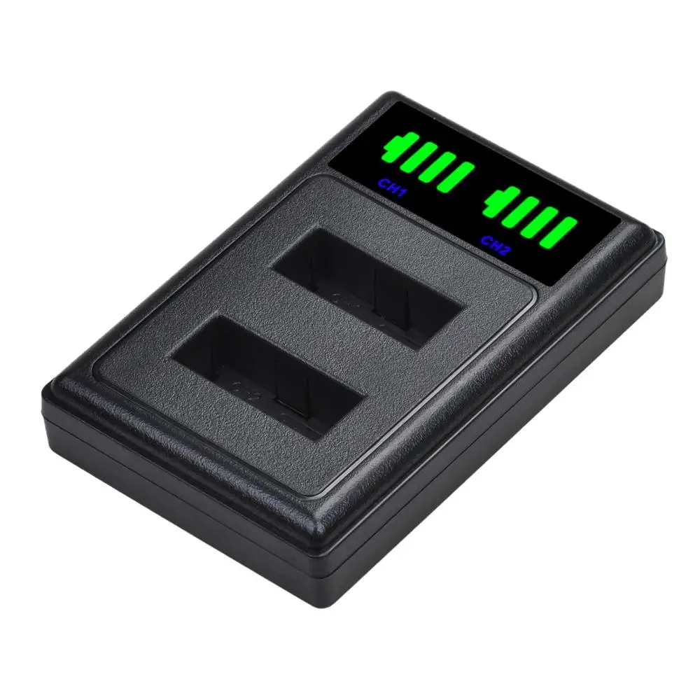 AsperX для SJCAM SJ4000 светодиодный двойной USB аккумулятор зарядное устройство sj4000 sj 4000
