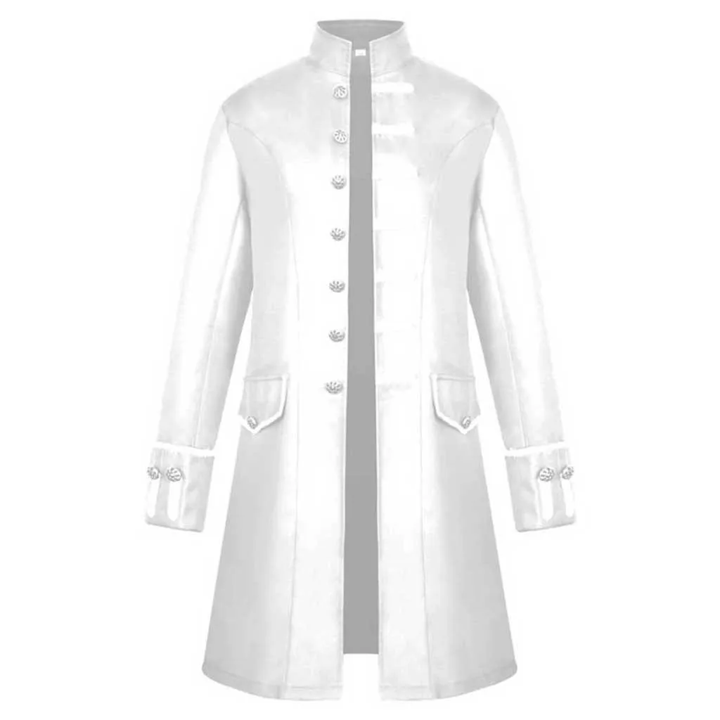 Мужское пальто зимний теплый винтажный пиджак фрак пуговицы для верхней одежды