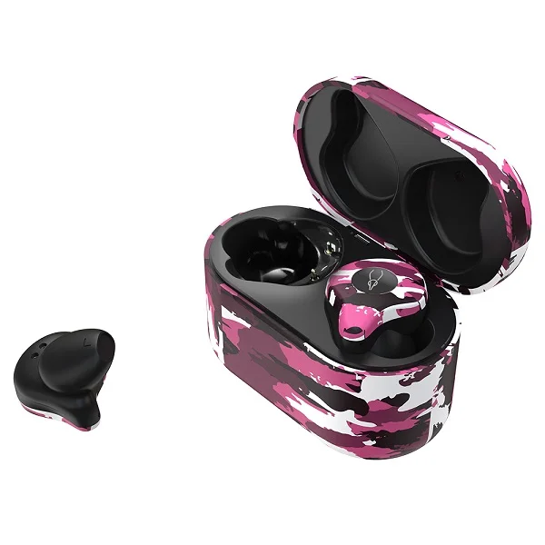 Фиолетовый Tws камуфляжные беспроводные наушники 6D HIFI стерео Bluetooth 5,0 наушники Поддержка APTX AAC SBC вакуумные наушники микрофон вызов для XIaomi - Цвет: Фиолетовый