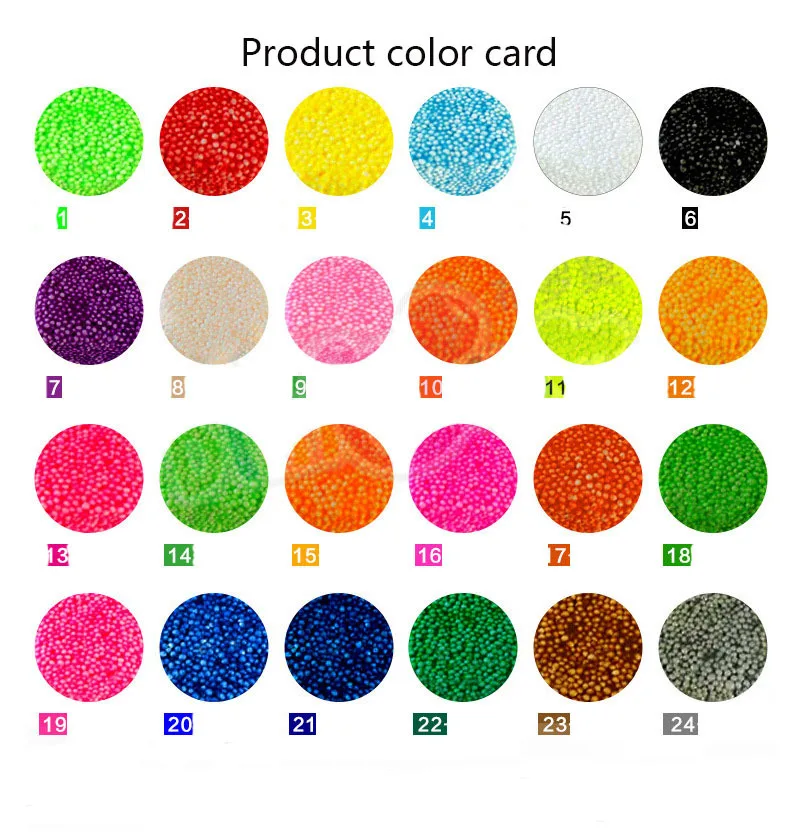 24 Colors Snowflake mud Slime Clay Ball Supplies DIY Light Soft Cotton Charms Slime Fruit Kit Cloud Craft Antistress Kids Toys