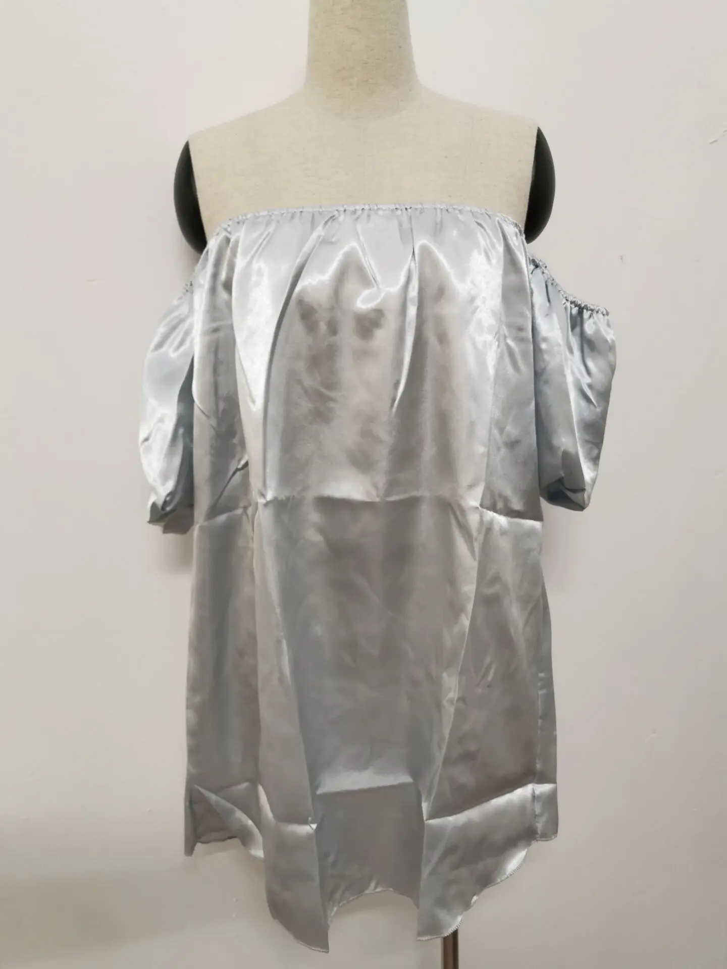 Женское пикантное летнее свободное повседневное мини платье с коротким рукавом