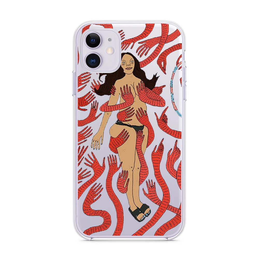 

Polly Nor Women Art Soft Phone Case For Funda iPhone 12 11 Pro Max SE2020 6 6s 7 8 Plus XS Max XR X Clear Silicone Cover Coque