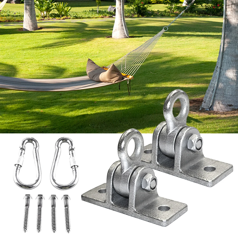 

1pair Lawn Swing Hangers Cast Steel Garden Home Multifunctional Patio Porch Durable Practical Easy Install Indoor Outdoor Fixing