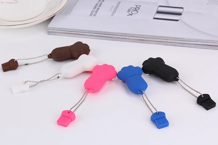 Милый USB флеш-накопитель с когтями из мультфильмов, 4 ГБ, 8 ГБ, USB 2,0, 16 ГБ, флеш-накопитель, 32 ГБ, USB флеш-накопитель, 64 ГБ, 128 ГБ, с брелоком
