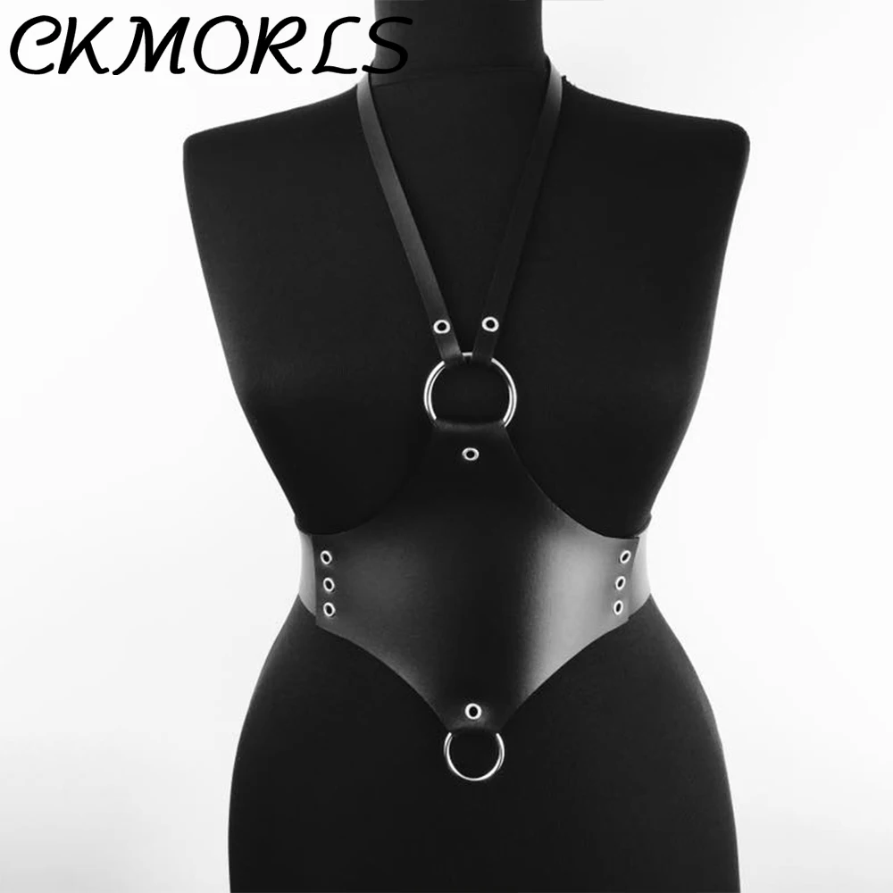 Кожаный пояс для чулок CKMORLS сексуальное эротическое нижнее белье в стиле панк