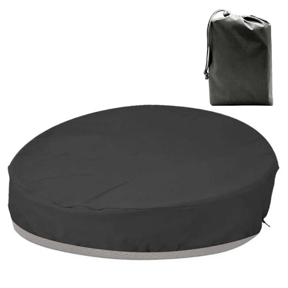 

3 Sizes Black Oxford Cloth Outdoor Garden Furniture Waterproof Covers Round Patio Sofa Table Chair Dust Proof Cover