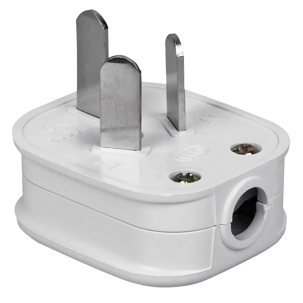 Белый Австралийский стандарт 16A 250V трехполюсный разъем питания съемный штекер в