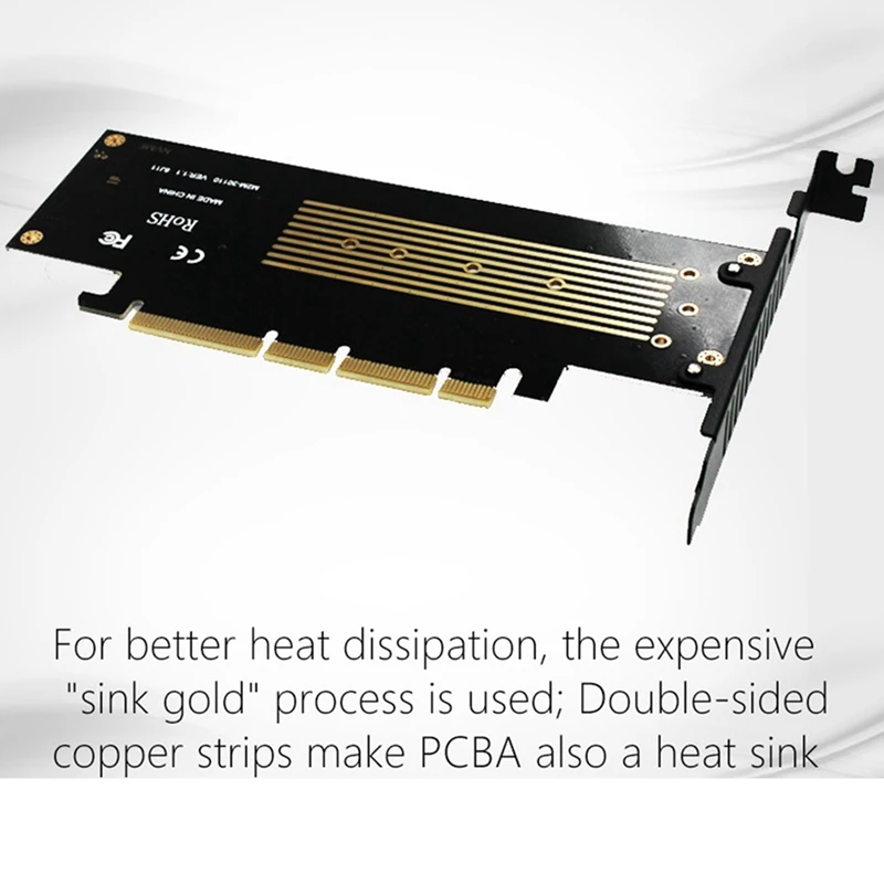 

JEYI SK8-NEW NVME Expansion Card with M.2 NVME Radiator NVME to PCIE3.0 GEN3 M.3