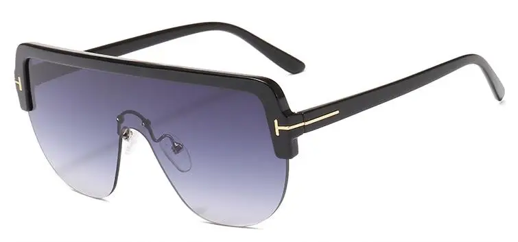 C1 black gray Темные Гавана щит пластиковые солнцезащитные очки для женщин и мужчин модные роскошные дизайнерские коричневые солнцезащитные очки для женщин прямоугольные Оттенки UV400 - Цвет линз: C1 black gray