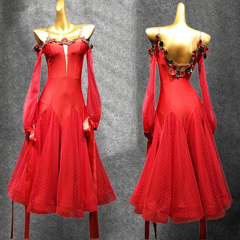 Платье Бальное женское красное длинное VDB1352 | Тематическая одежда и униформа